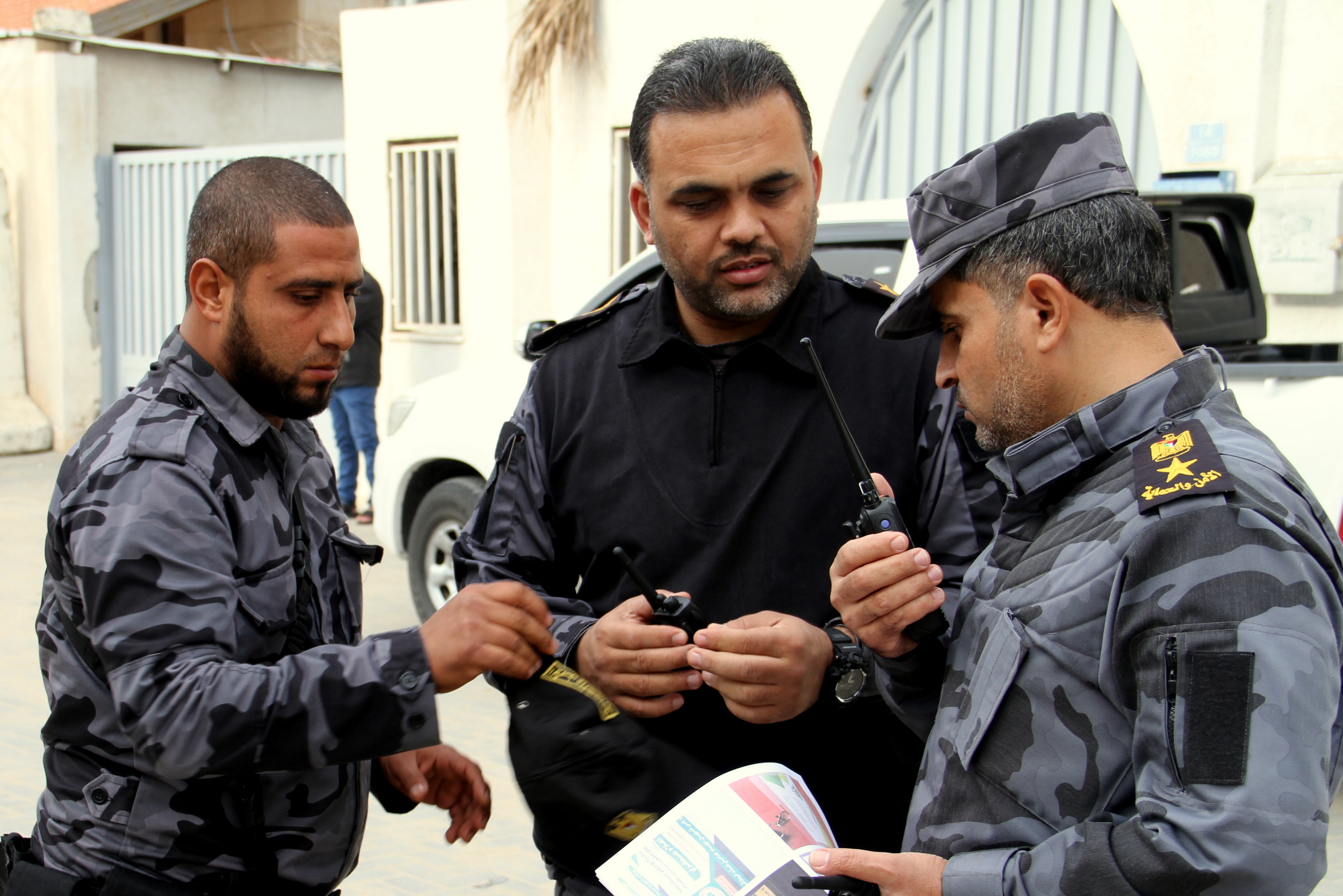 تأمين مهرجان انطلاقة حركة حماس في ساحة الكتيبة بغزة