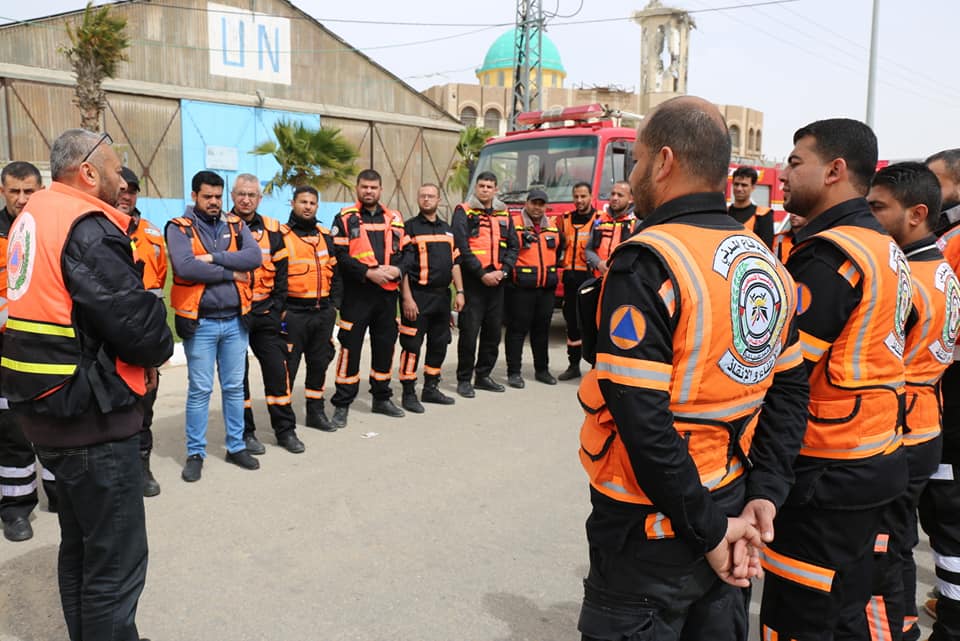 أجهزة الداخلية تُساند جماهير شعبنا المشاركة في مليونية الأرض والعودة