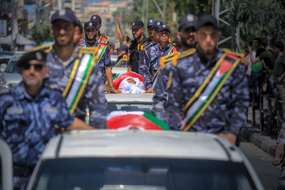 تشييع شهداء الواجب الذين ارتقوا في تفجير حاجزي الشرطة