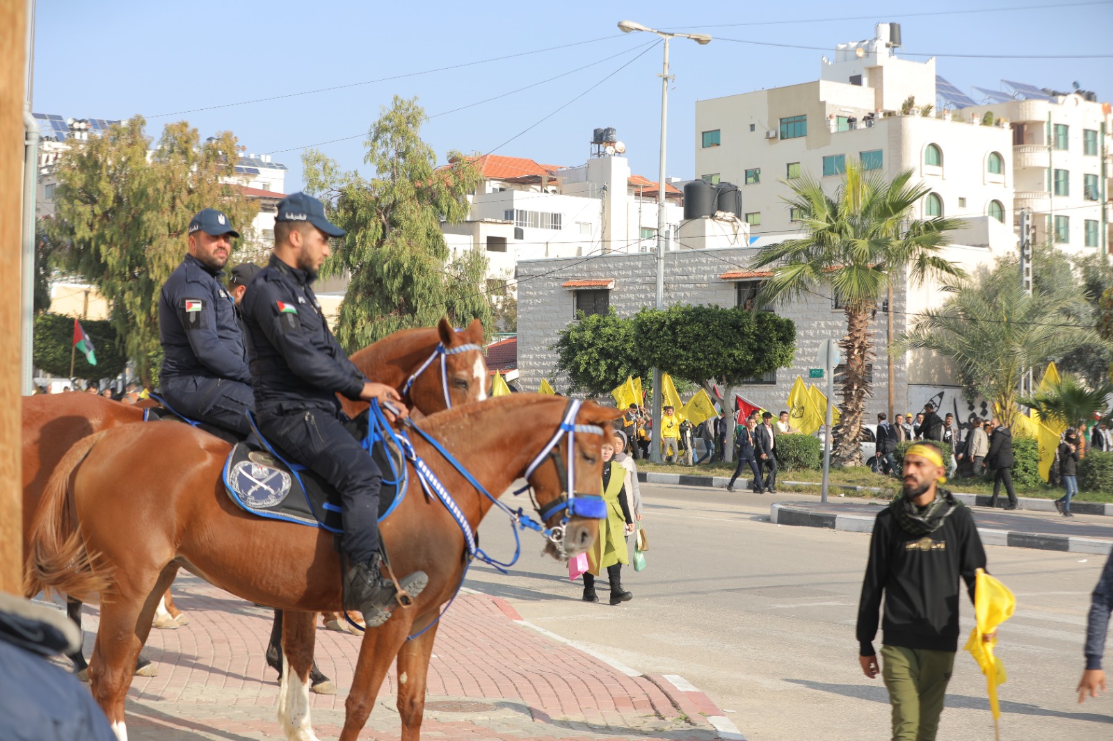 "أجهزة الداخلية" تؤمن مهرجان انطلاقة "فتح" بغزة