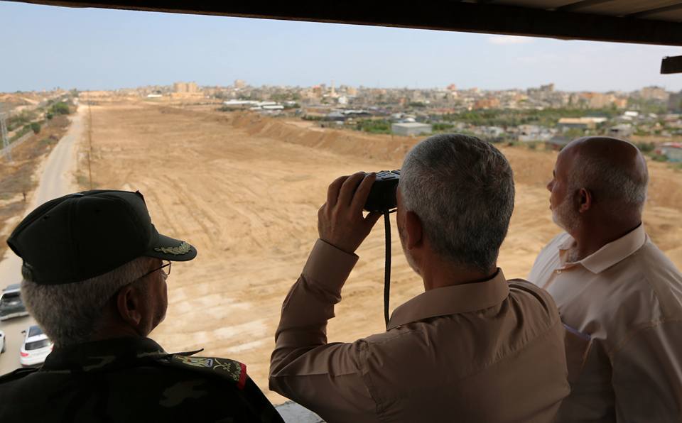 قيادتا حماس واللجنة الإدارية تتفقدان الحدود الجنوبية