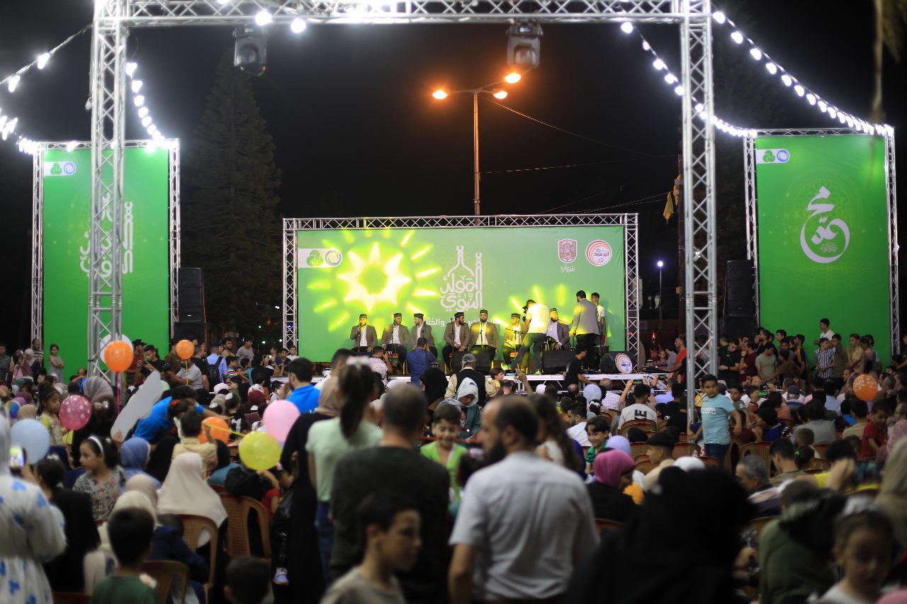 أجواء الاحتفال بذكرى المولد النبوي الشريف بمدينة غزة