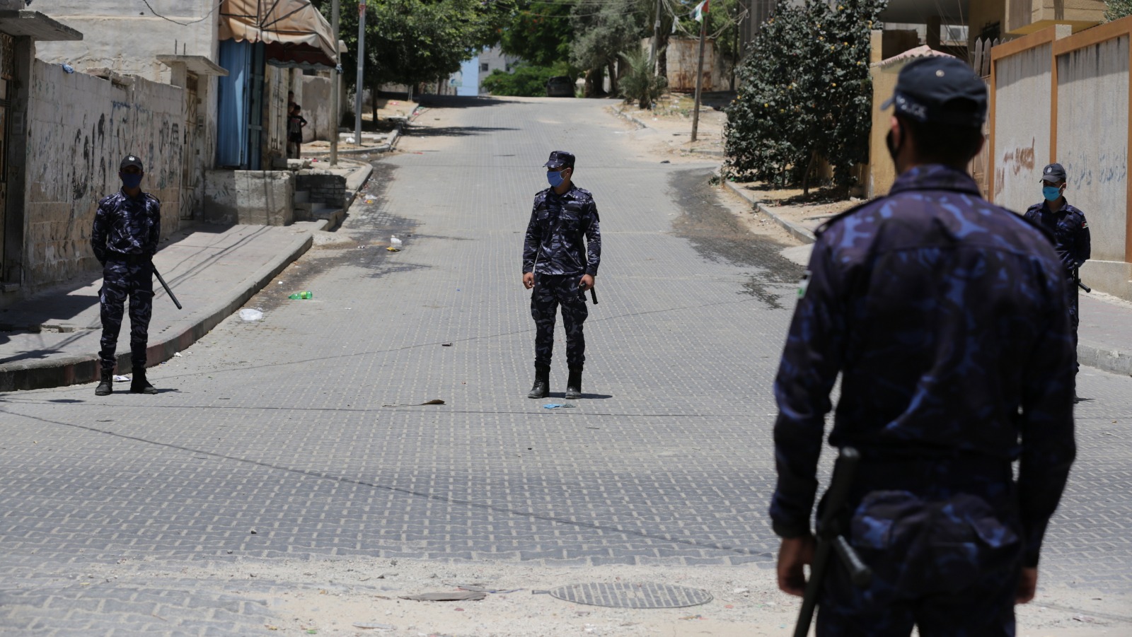 المناورة التدريبية المشتركة لمحاكاة وقوع إصابة بفيروس كورونا في حي مكتظ