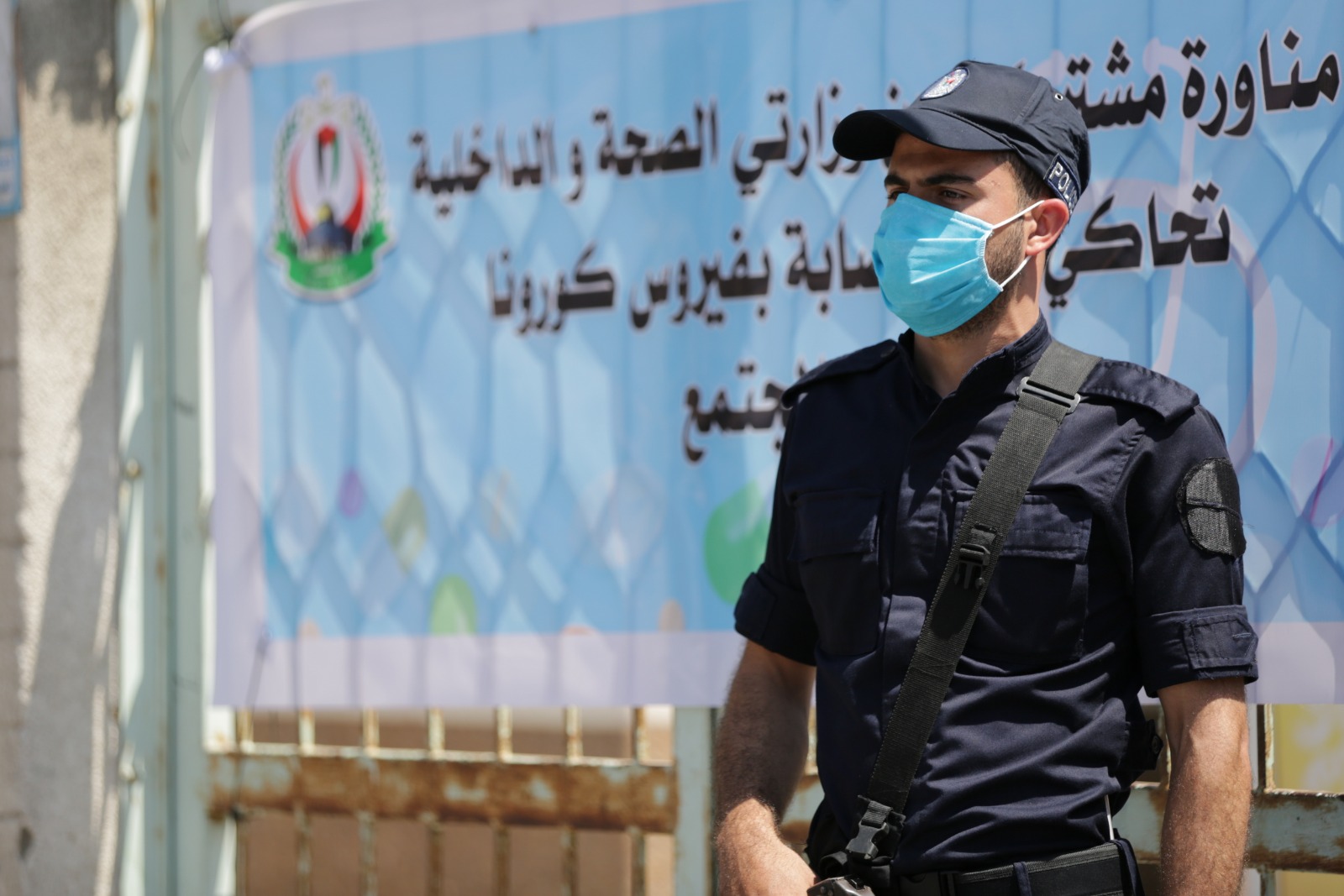 المناورة التدريبية المشتركة لمحاكاة وقوع إصابة بفيروس كورونا في حي مكتظ