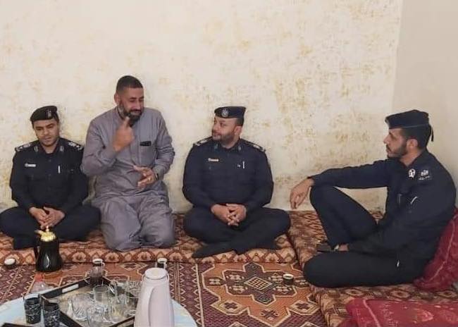 دائرة الشرطة المجتمعية تتفقد بيوت شهداء وجـرحى العـدوان الإسـرائيلي