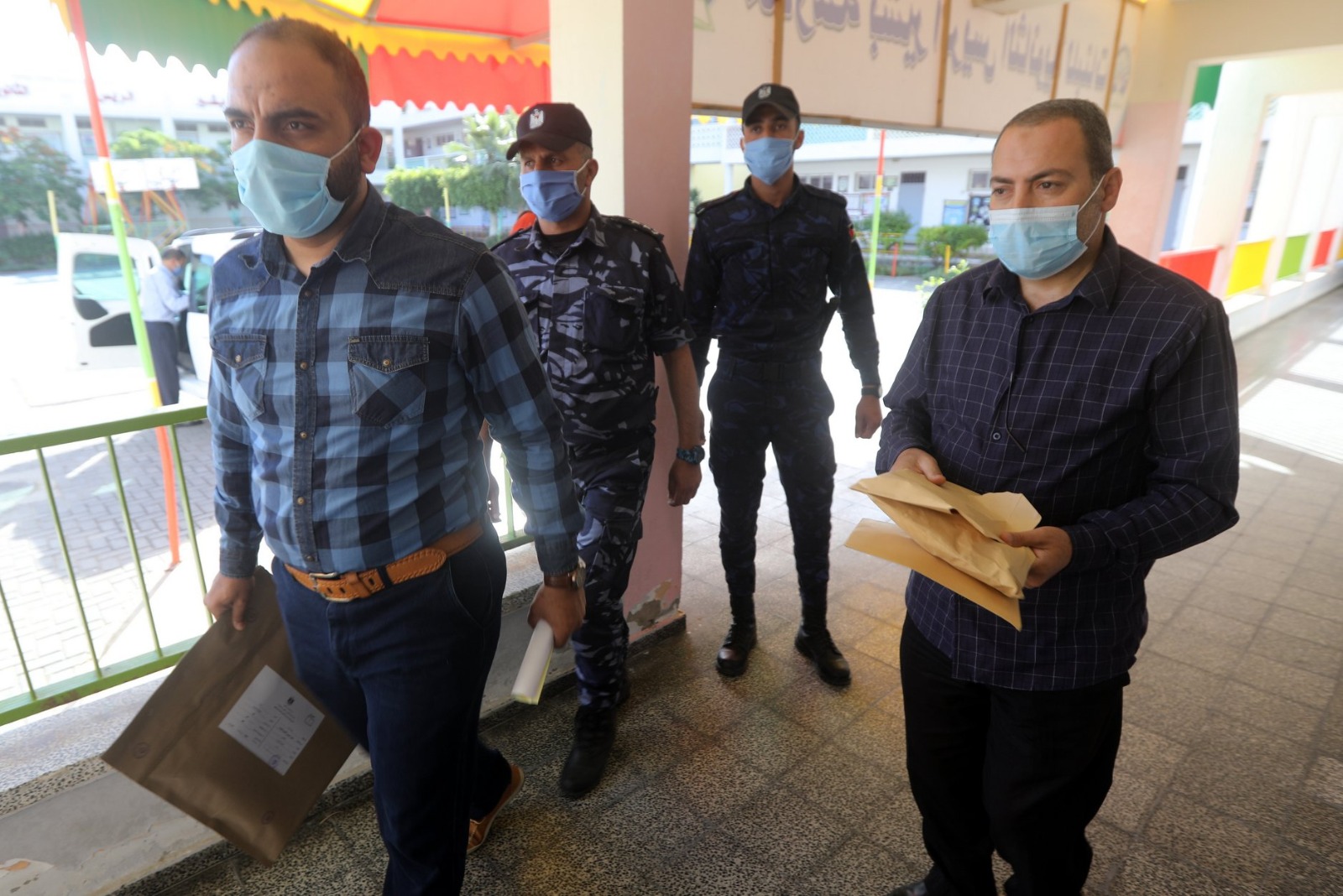 تأمين الشرطة لامتحانات الثانوية العامة بغزة 2020