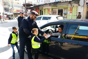 مرور رفح يختتم أسبوع السلامة المرورية بمدرسة هيرمان جيماينر