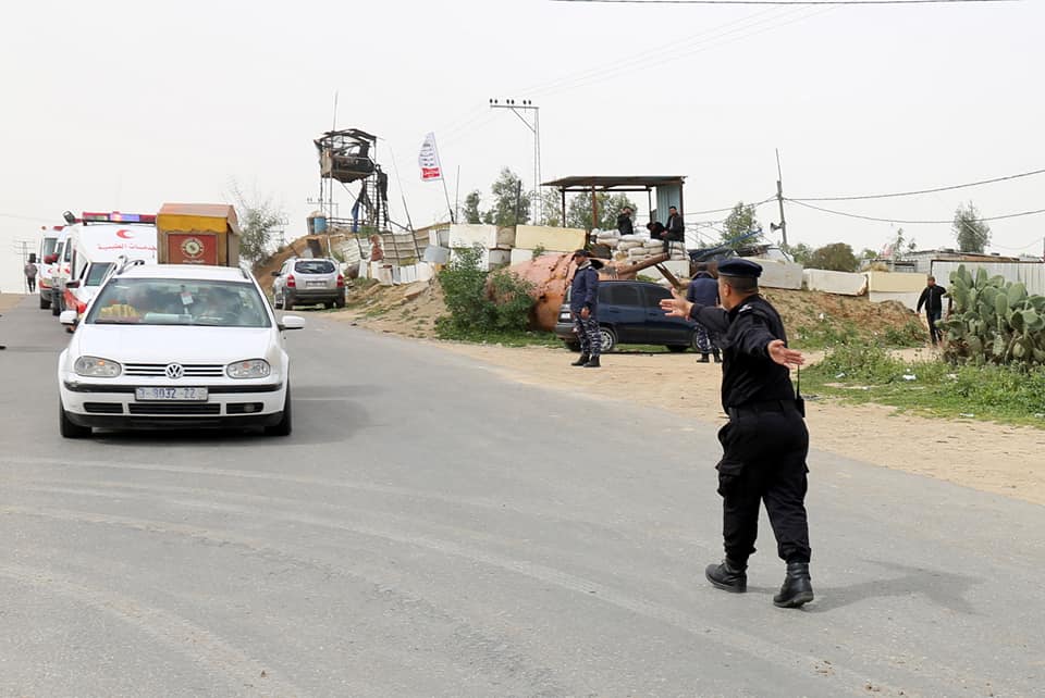 أجهزة الداخلية تُساند جماهير شعبنا المشاركة في مليونية الأرض والعودة