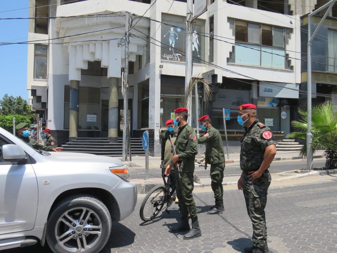 المناورة التدريبية المشتركة لمحاكاة وقوع إصابة بفيروس كورونا في حي مكتظ
