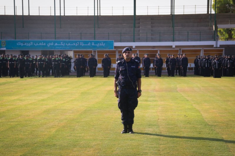 طابور أركان مركزي لشرطة محافظة غزة