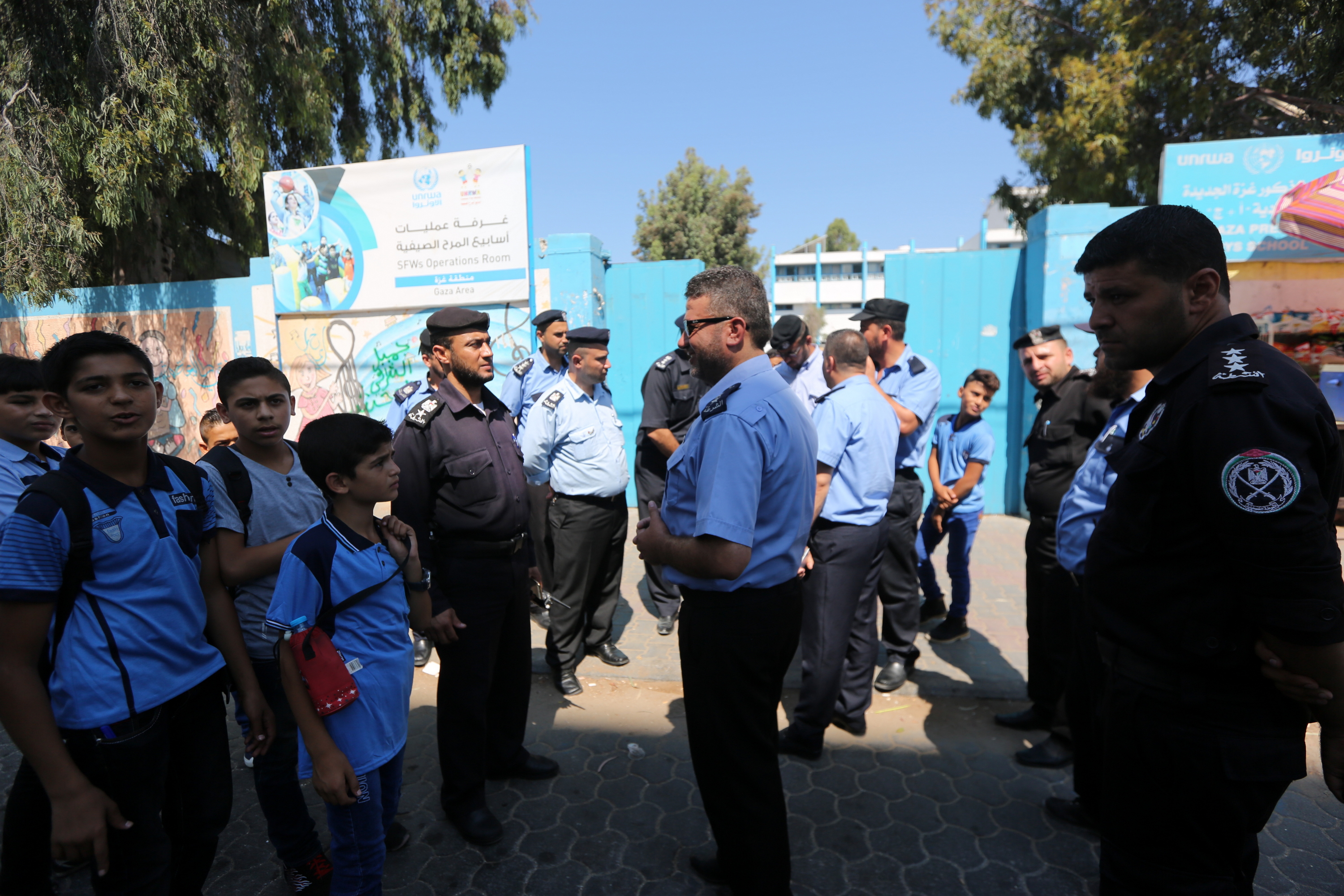 انتشار شرطة المرور مع بداية العام الدراسي الجديد