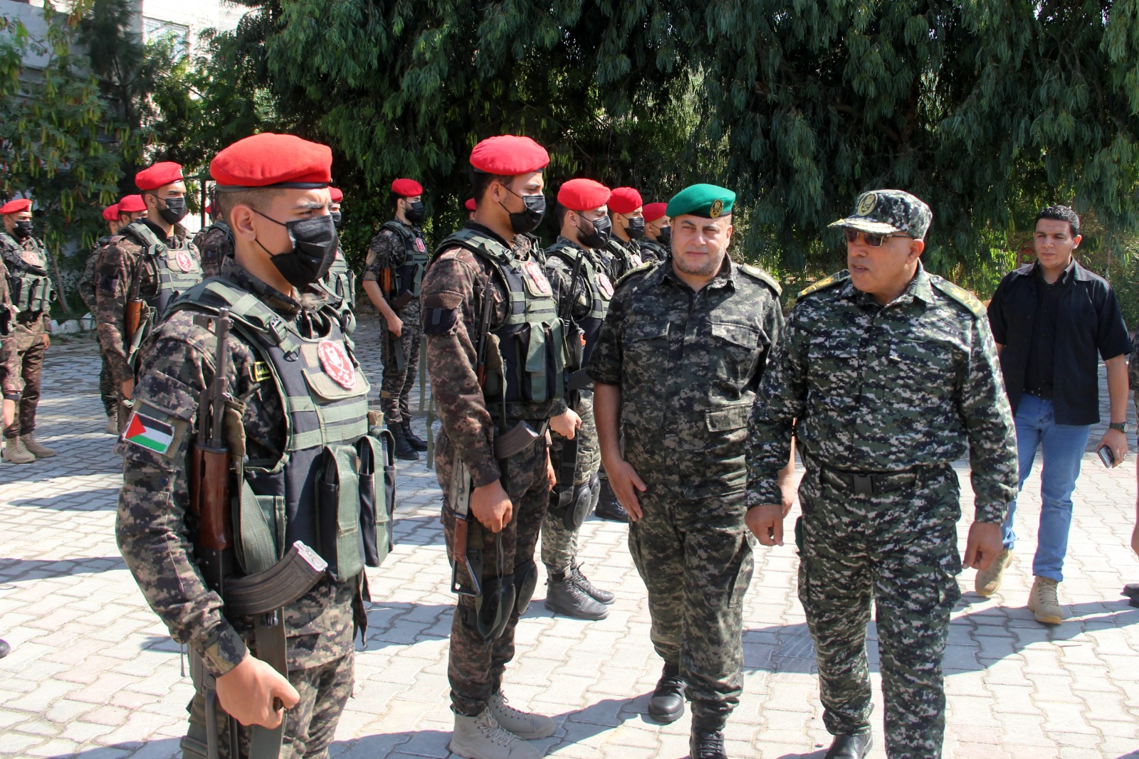 الشرطة العسكرية تُنظم طابوراً مركزياً