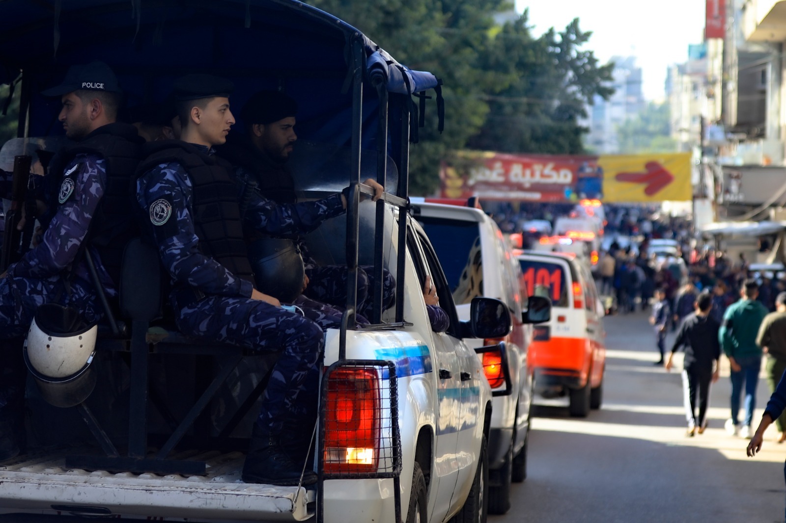 "أجهزة الداخلية" تؤمن جنازة تشييع ضحايا حريق جباليا