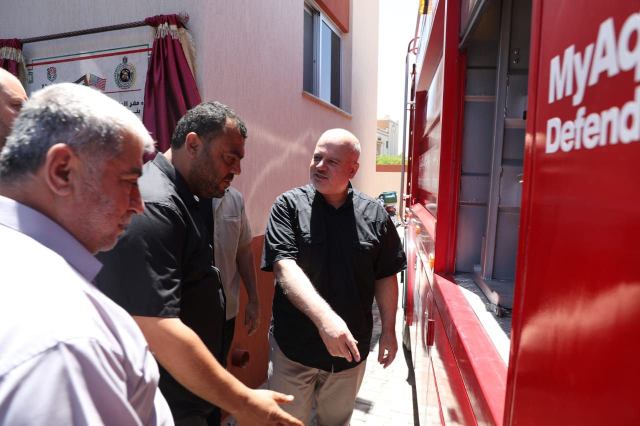 "الدفاع المدني" يفتتح مركزاً جديداً في "بني سهيلا" شرق خانيونس