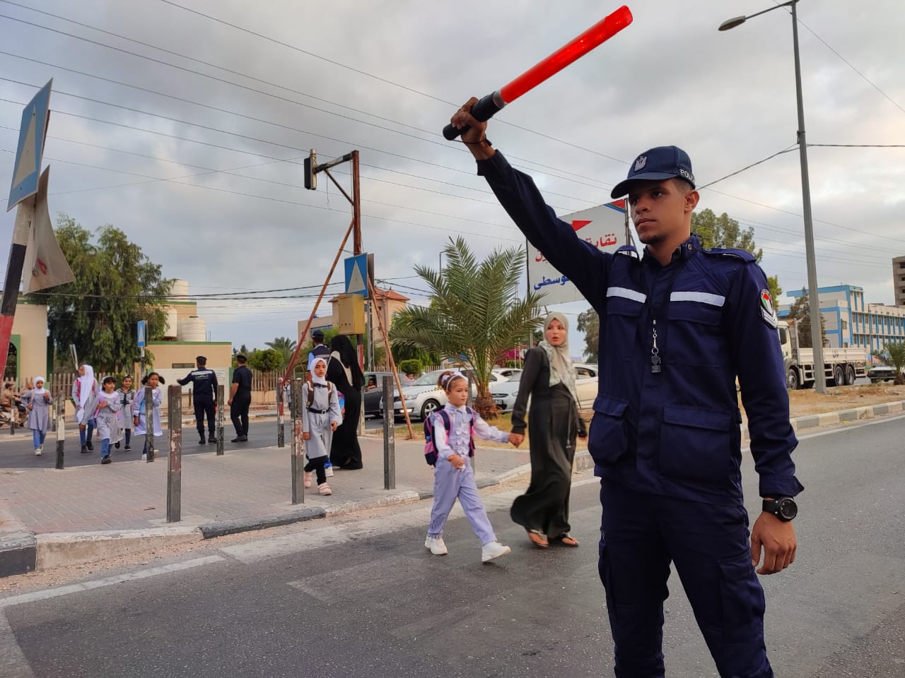 انتشار شرطة المرور مع بدء العام الدراسي الجديد