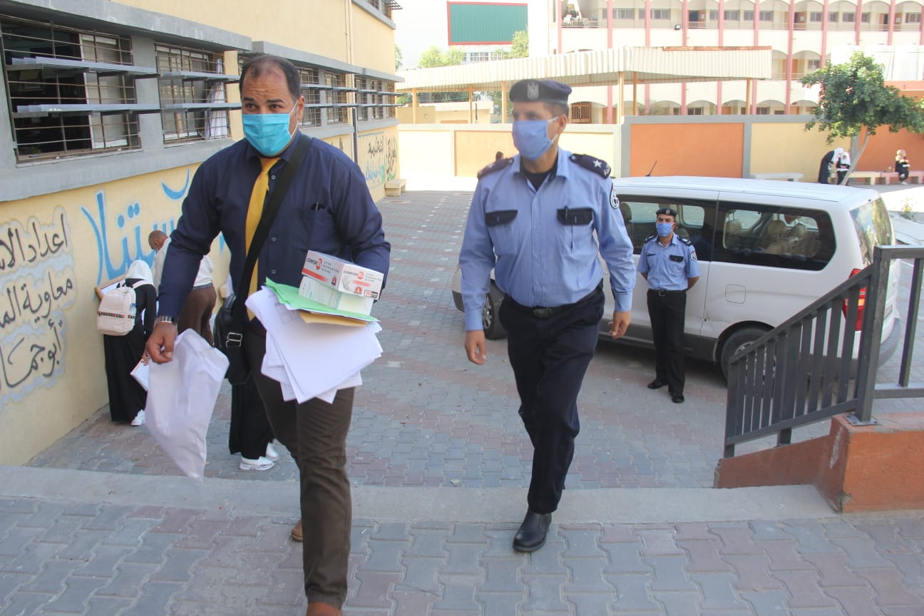 تأمين الشرطة لامتحانات الثانوية العامة بغزة 2020