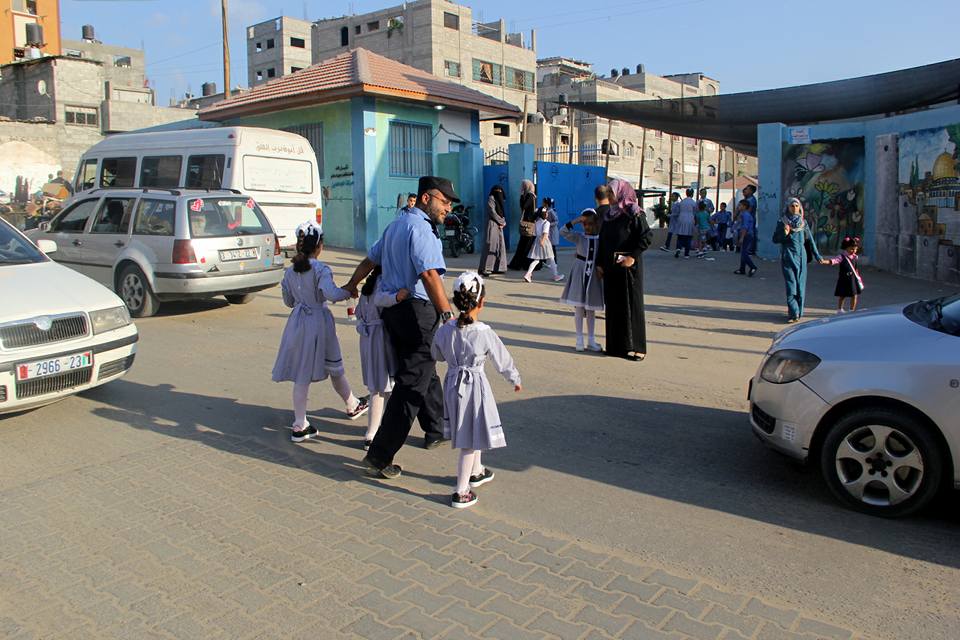 انتشار شرطة المرور مع بداية العام الدراسي الجديد