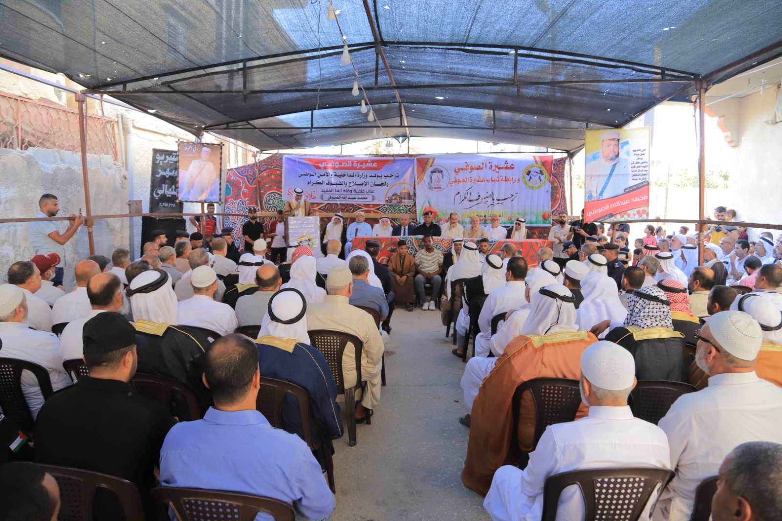 وفد من "الداخلية" يزور عائلة الصوفي برفح