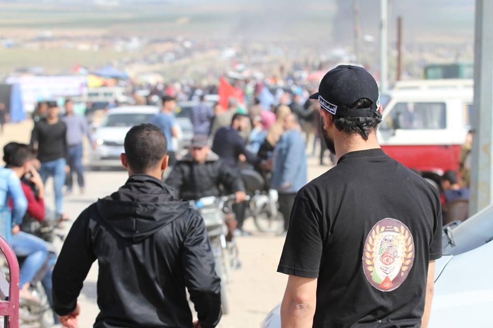 عمل الأجهزة الأمنية في الجمعة الثانية من فعاليات "مسيرات العودة"