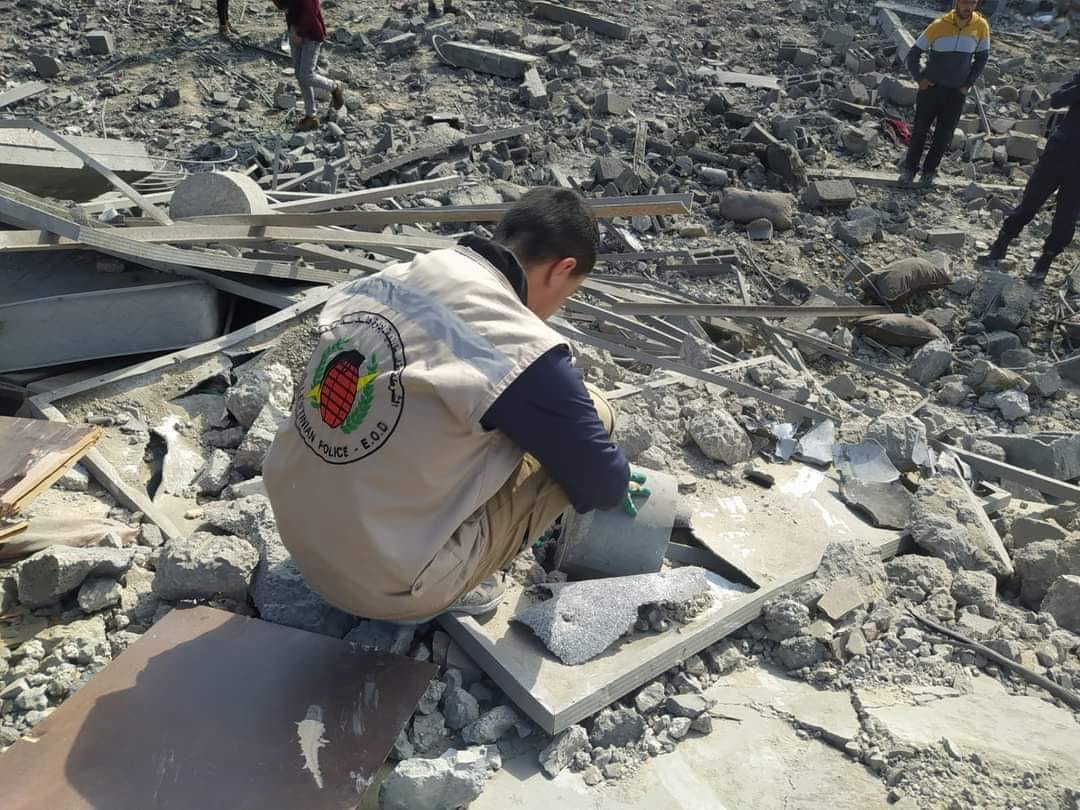 "هندسة المتفجرات" تُنفذ 30 مهمة في تفقد آثار العدوان الإسرائيلي