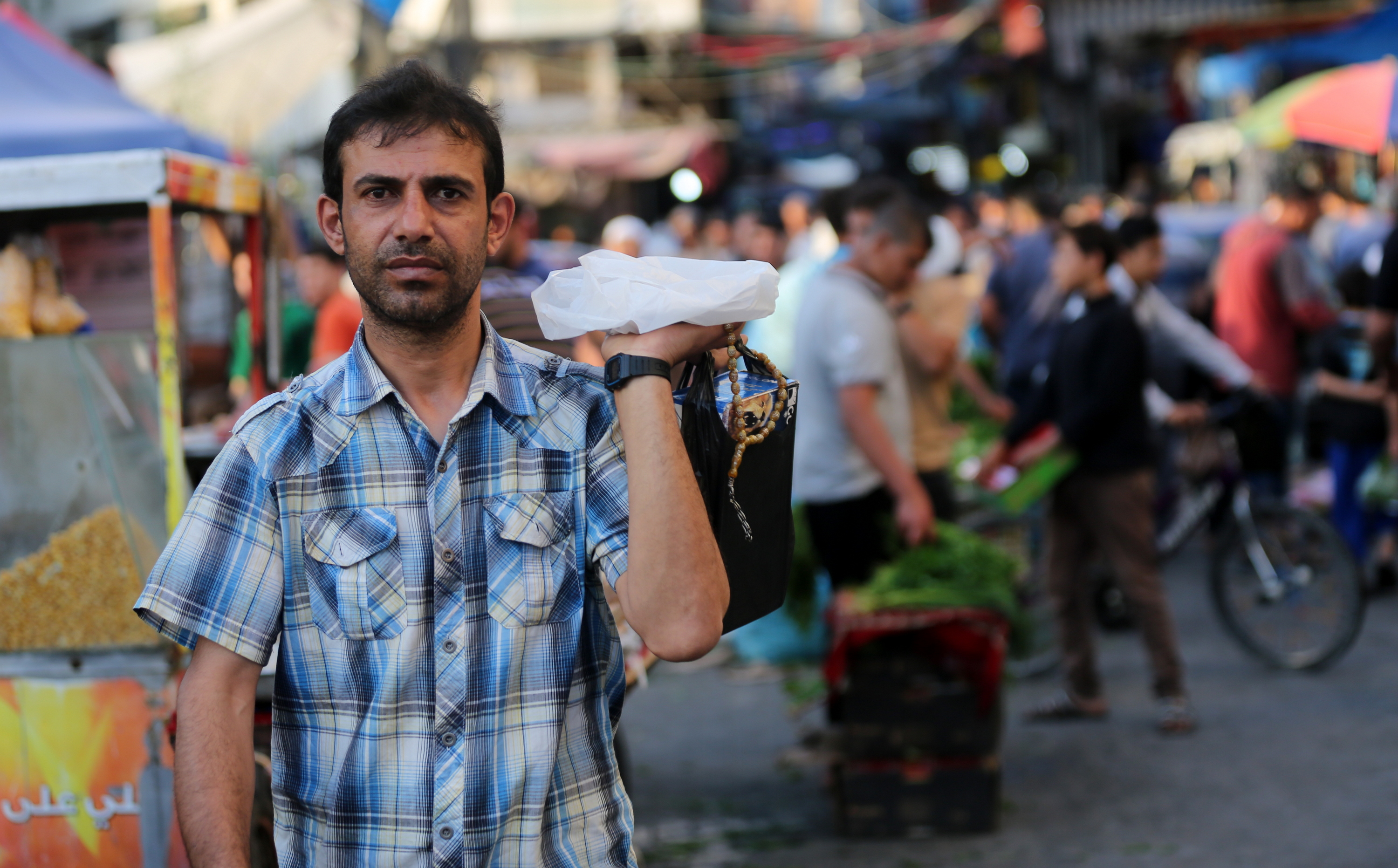 أسواق غزة في أيام شهر رمضان 