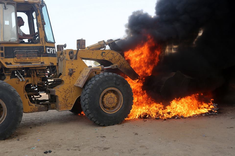 المؤتمر السنوي لإتلاف المخدرات الذي عقدته وزارة الداخلية 