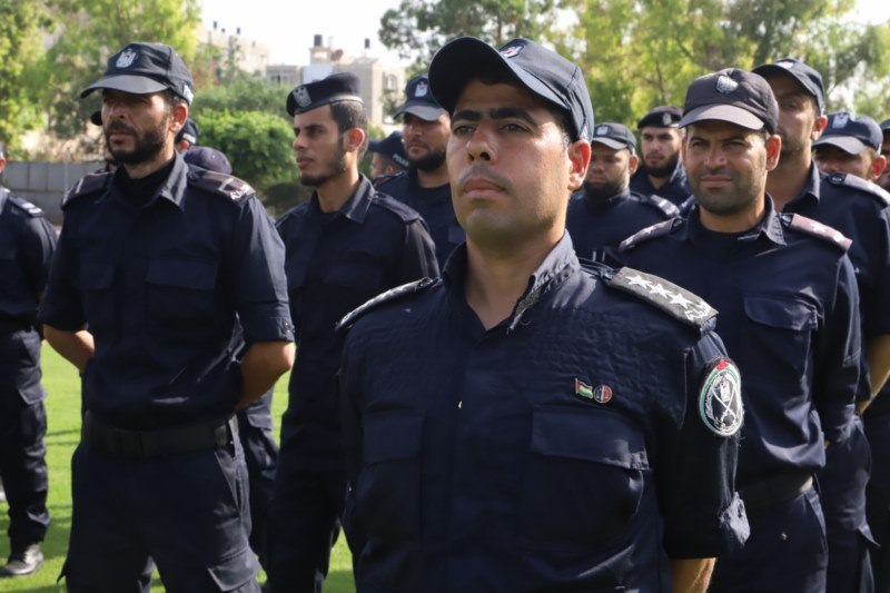 طابور أركان مركزي لشرطة محافظة غزة