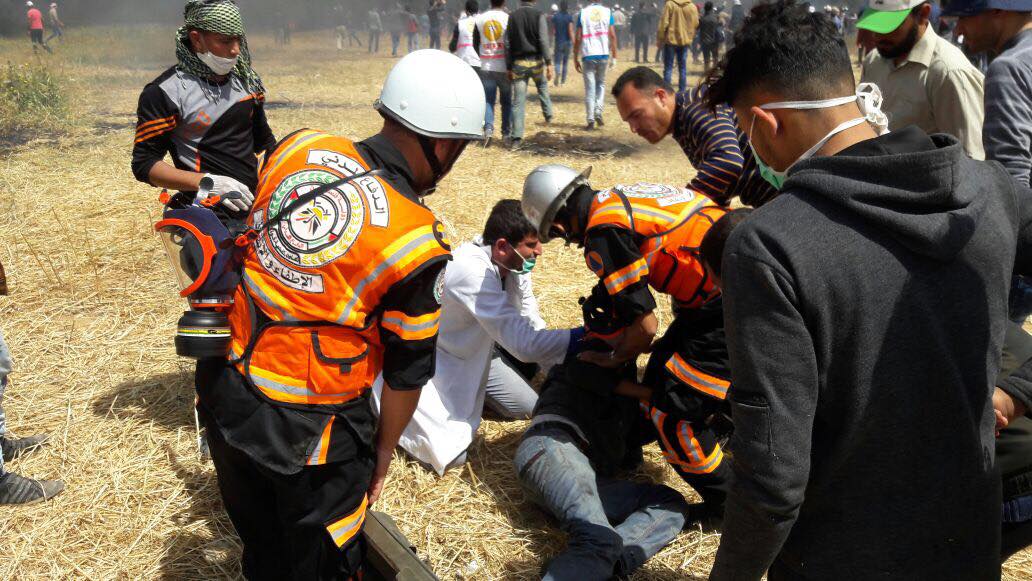 عمل الأجهزة الأمنية في الجمعة الثانية من فعاليات "مسيرات العودة"