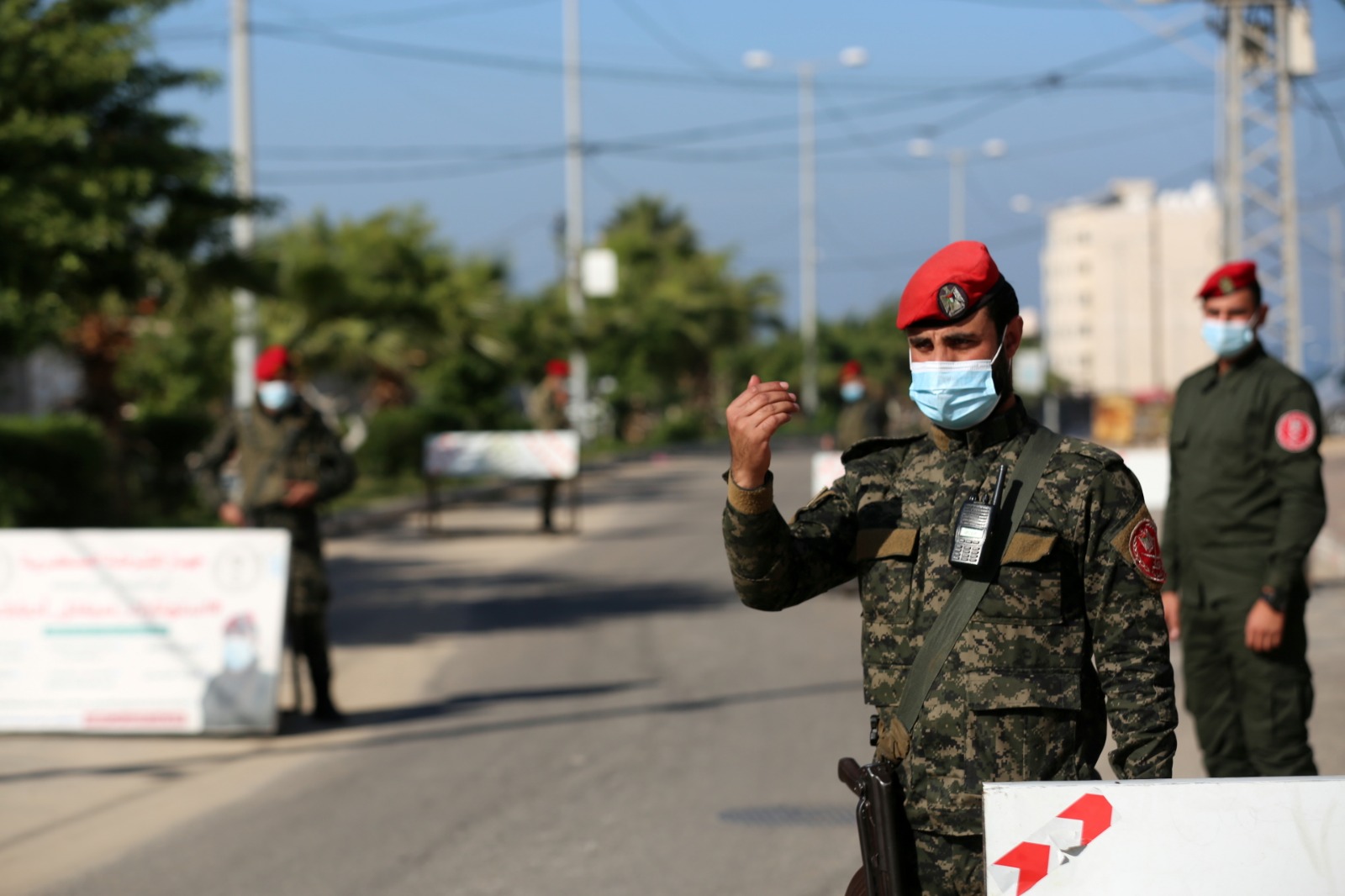 انتشار الأجهزة الأمنية والشرطية ضمن المناورة المشتركة للفصائل