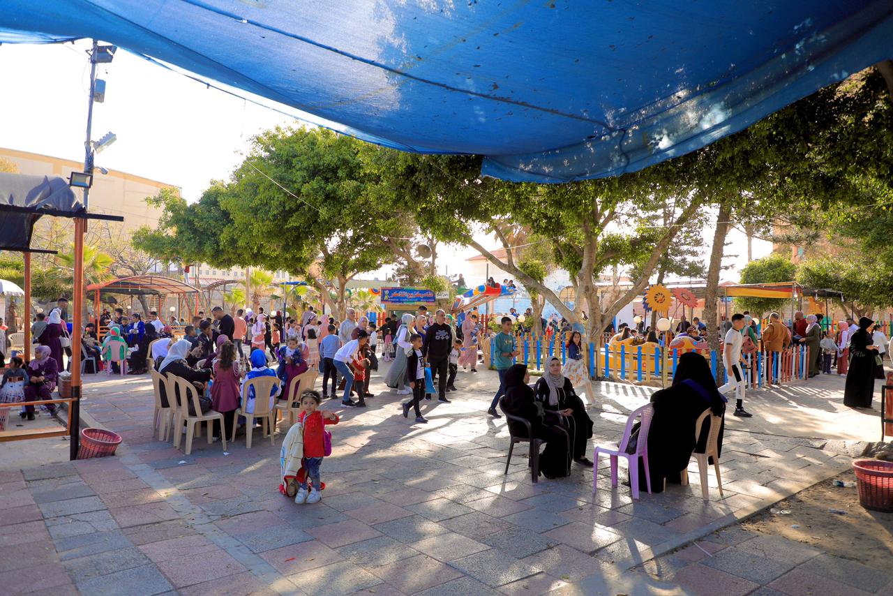 أجواء احتفال المواطنين بعيد الفطر السعيد في عدد من المناطق بقطاع غزة 2023