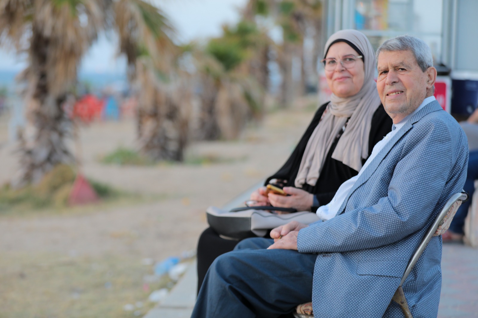  اصطياف المواطنين على شاطئ البحر والأماكن الترفيهية