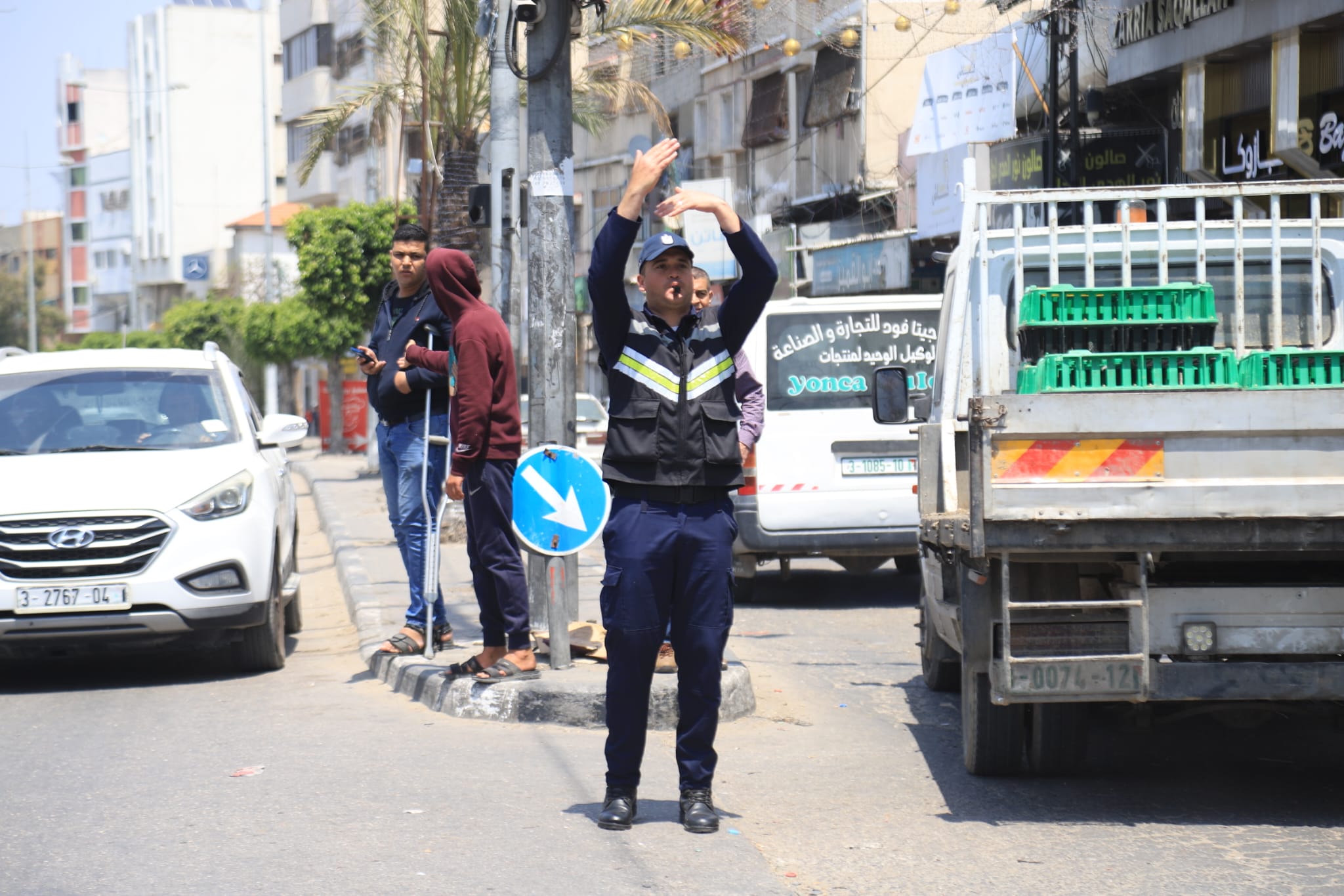 انتشار الأجهزة الشرطية والأمنية بمحافظات قطاع غزة وفقًا لخطة الطوارئ