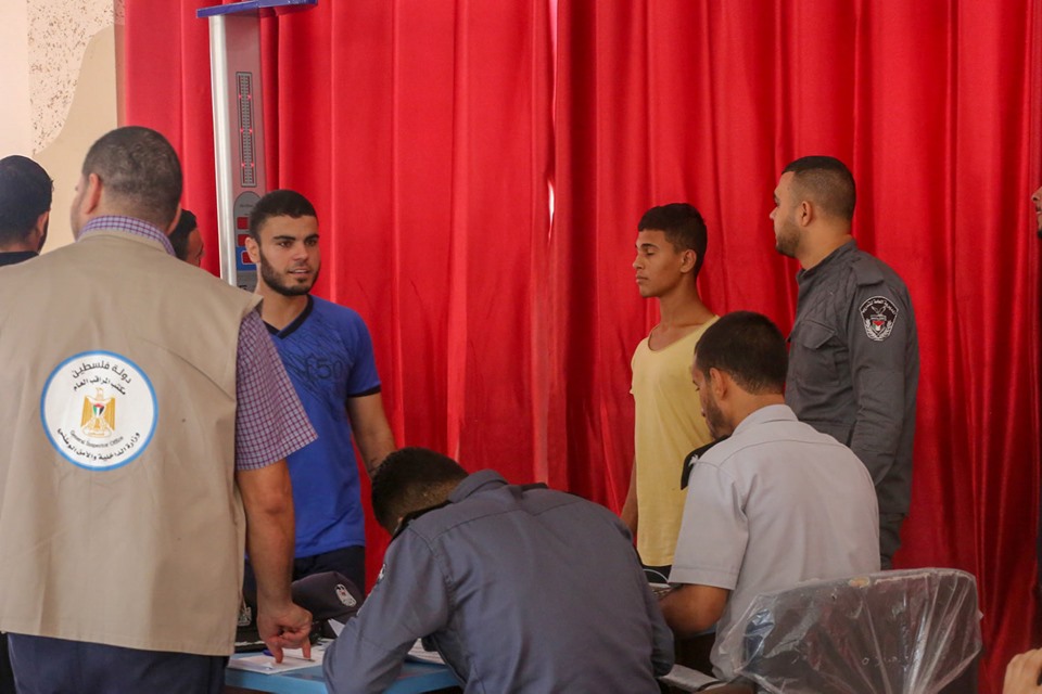  انطلاق اختبارات استيعاب ألف منتسب جديد لقوى الأمن الفلسطينية