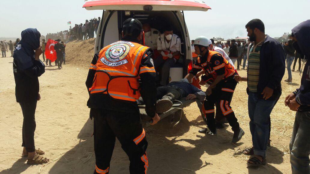 عمل الأجهزة الأمنية في الجمعة الثانية من فعاليات "مسيرات العودة"