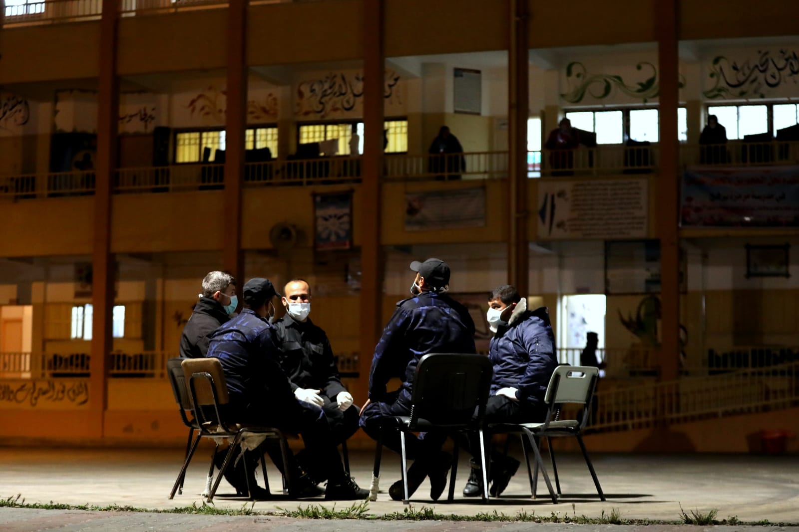 تأمين أجهزة وزارة الداخلية لمراكز الحجر الصحي الاحترازي في غزة