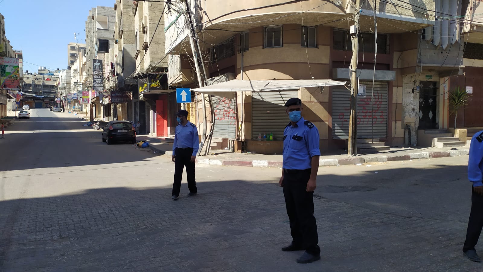 سريان قرار حظر التجوال الشامل في محافظات قطاع غزة 