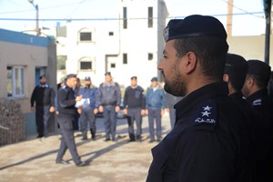 "مركز الشرقية، والدوريات المركزية" بشرطة خانيونس يُنظمان طابور أركان لكوادرهم