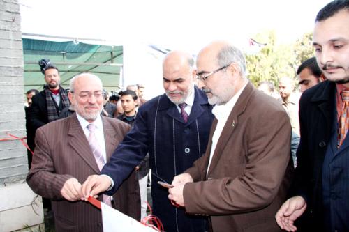 وزارة الداخلية تفتتح مكتب وزير الداخلية على انقاض 