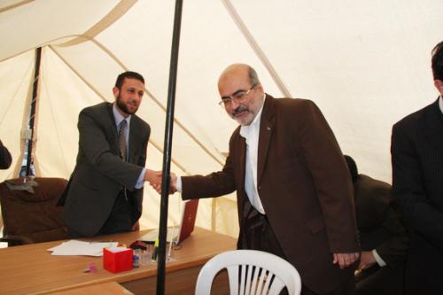 وزارة الداخلية تفتتح مكتب وزير الداخلية على انقاض 