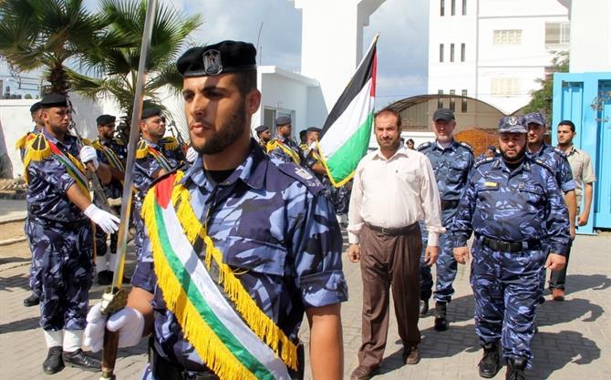 افتتاح مقر قيادة التدخل وحفظ النظام بغزة