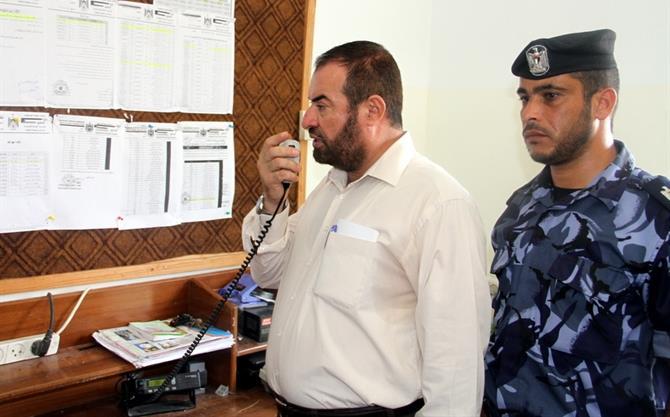 افتتاح مقر قيادة التدخل وحفظ النظام بغزة