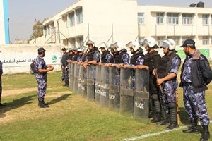 "التدخل وحفظ النظام" تؤمن مباريات الدوري الممتاز بخانيونس