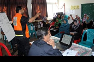 افتتاح دورة دفاع مدني "للنشاط النسائي" شمال غزة