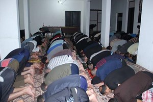 كتيبة إيمانية لنزلاء سجن أبو عبيدة شمال القطاع