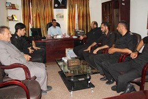 دفاع مدني خانيونس يزور مديرية الداخلية بالمحافظة