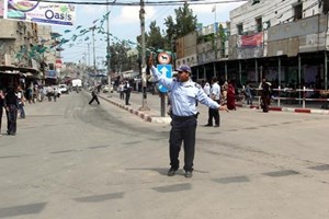 شرطة مرور رفح تشرع بتنفيذ خطة مرورية