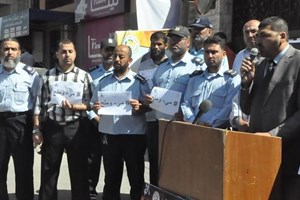 وقفة تضامنية مع الأسرى المضربين عن الطعام