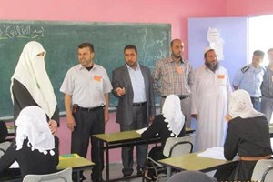 توجيه رفح ينظم جولة على لجان امتحانات الثانوية العامة