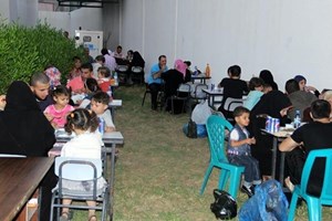 إفطار جماعي لنزلاء مركز إصلاح الشمال وعوائلهم