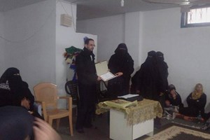 العمل النسائي بتوجيه خانيونس يخرج دورة إسعافات أولية للنساء